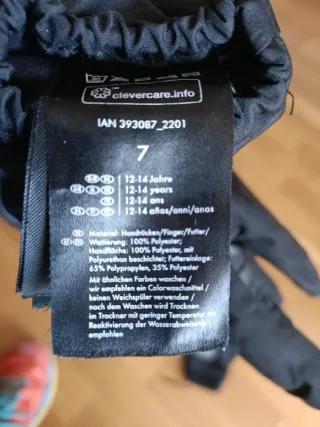 Guantes Quechua Negro y Gris