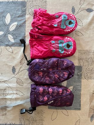 Pack 2 pares manoplas nieve bebé Wedze/ Matt