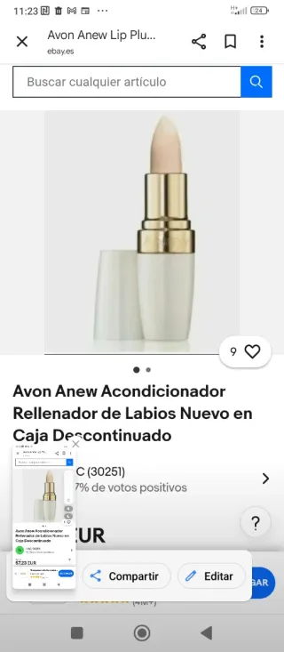 Avon Anew Acondicionador Rellenador Labios