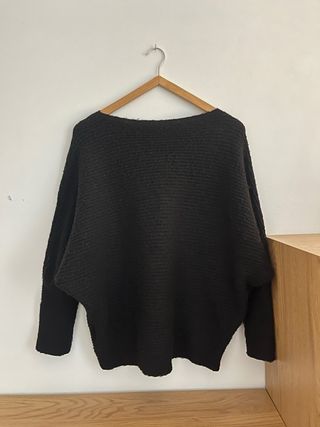Jersey Zara Negro Manga Ancha