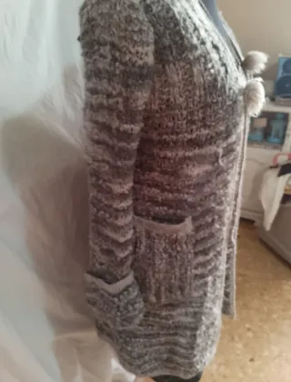 Cardigan/cappottino maglia grigio