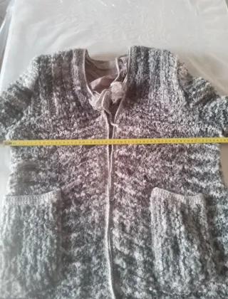 Cardigan/cappottino maglia grigio