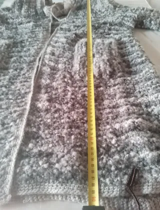 Cardigan/cappottino maglia grigio