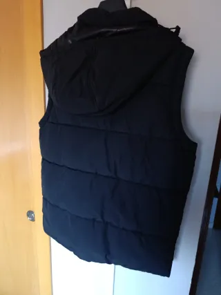 Chaleco acolchado negro talla S