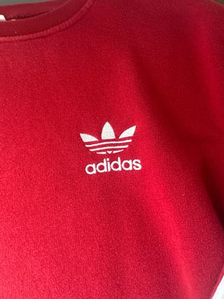 Sudadera Adidas Roja Unisex