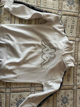 Sudadera Kappa Hombre/Niño Blanca
