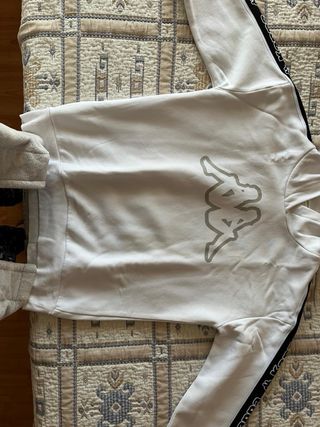 Sudadera Kappa Hombre/Niño Blanca