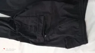 Joggers multibolsillo negros Talla XL