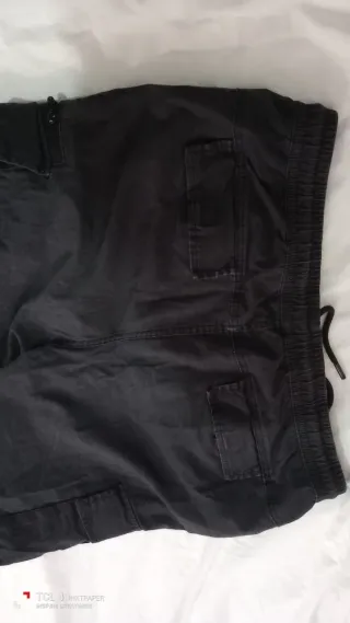 Joggers multibolsillo negros Talla XL