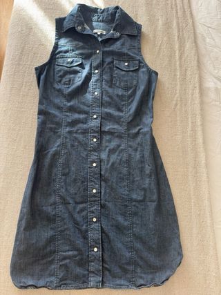 Vestido vaquero sin mangas Lacoste Talla L