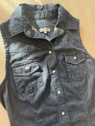 Vestido vaquero sin mangas Lacoste Talla L