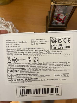 Impresora de etiquetas P50