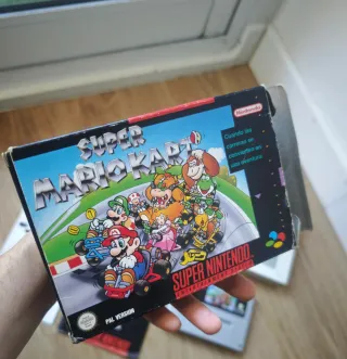 Super Mario Kart Super Nintendo Snes Super Nes