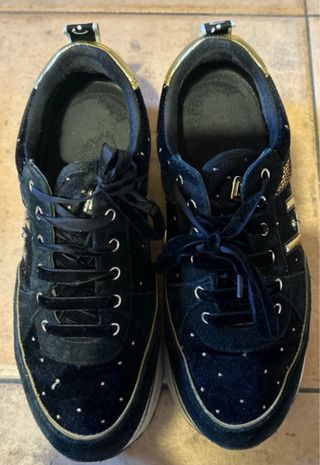 Zapatillas Liu Jo negras y doradas