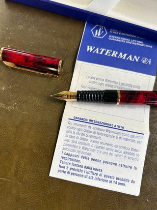 Stilografica Waterman con pennino in oro