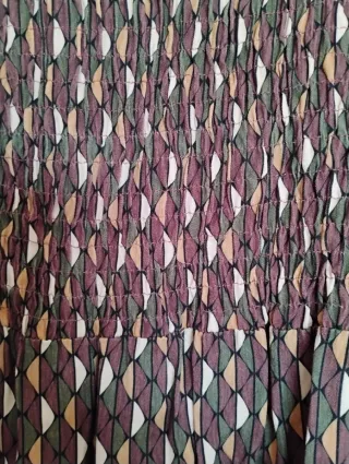 Blusa corta estampada señora