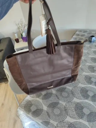Bolso de piel Timberland marrón