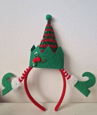 Cerchietto rosso Natalizio Elfo nuovo