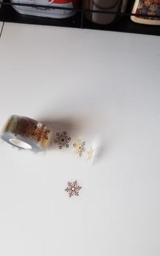 500 Stickers navidad dorado o regalo