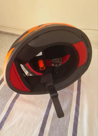 Casco Integral LS2 Negro Naranja