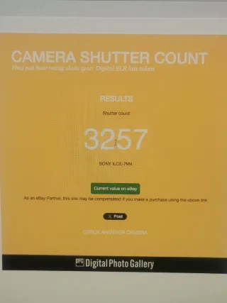 Cámara Sony A7 IV - 3.257 disparos