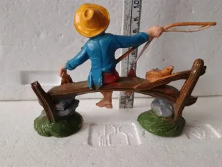 Diorama presepe vintage pescatore