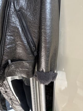 Glamorous Montone Chiodo Grigio Argento