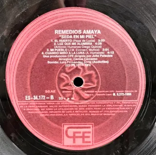 LP Remedios Amaya - Seda en mi piel