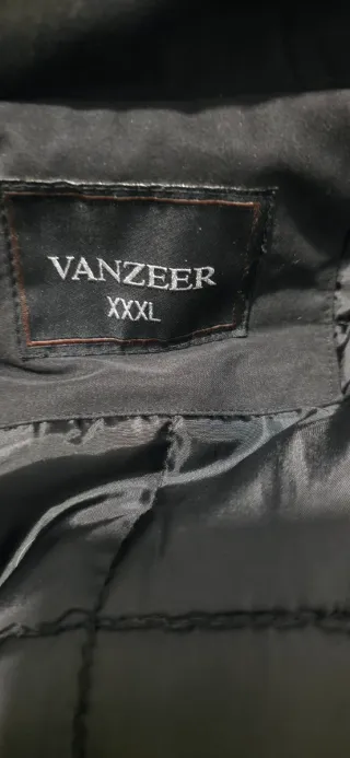 VANZEER Giubbotto Uomo XXXL Nero