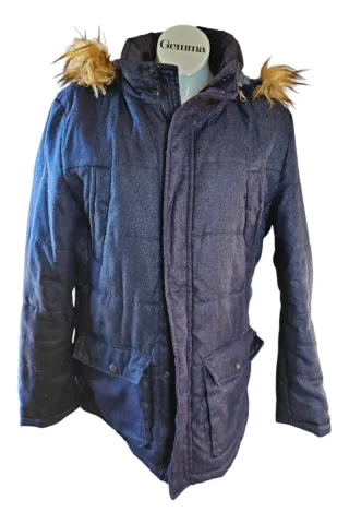 Abrigo acolchado con capucha