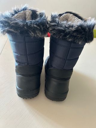 Botas de Nieve Unisex Azul y Negro. Talla 32