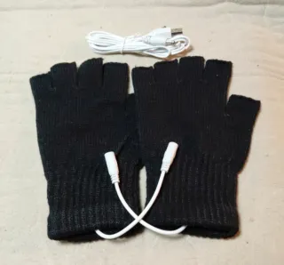 Guantes Calefactados USB Sin Dedos