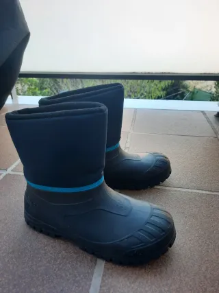 Botas de Nieve Quechua Negras y Azules