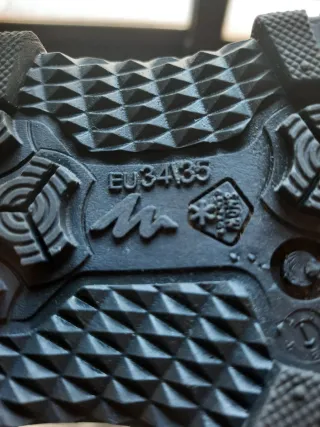 Botas de Nieve Quechua Negras y Azules