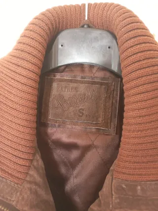 Chaqueta de ante marrón