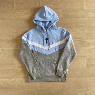 Trapstar Sudadera V Stripe Azul Gris