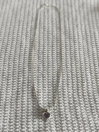 Cadena de Plata 925 Italiana Cordón Fino + Charm C