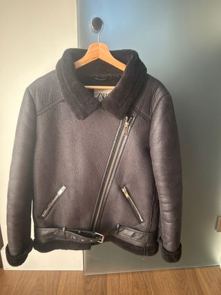 Chaqueta Aviador Biker Zara Talla L