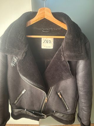 Chaqueta Aviador Biker Zara Talla L