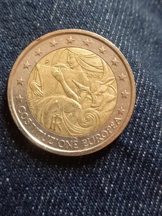 Moneta 2 Euro Costituzione Europea 2005