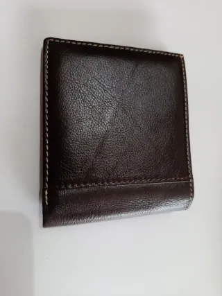 Portafoglio Diesel in pelle marrone e nero