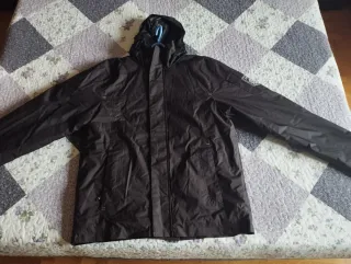 Chaqueta de nieve negra hombre