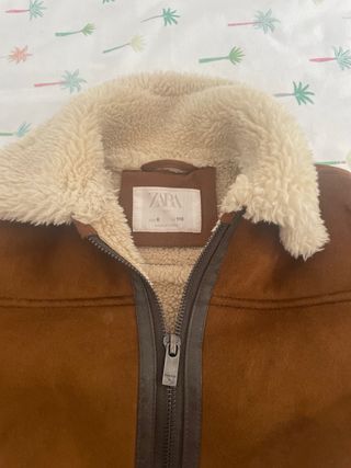 Abrigo niño marrón con borreguito 6 años