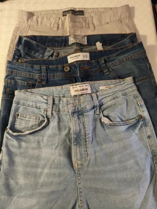 Lote 3 Vaqueros Pull&Bear Talla M