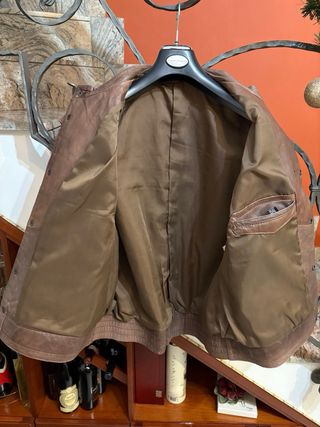 Smanicato Gilet in pelle stile vecchia America