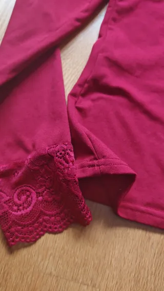 Camiseta manga larga encaje talla M