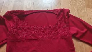 Camiseta manga larga encaje talla M