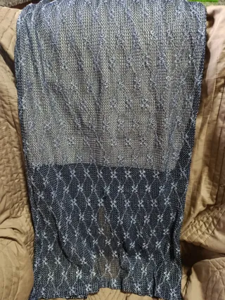 Conjunto falda y top azul y gris