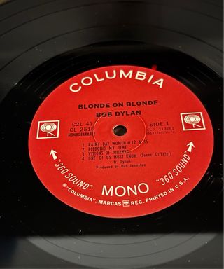 Bob Dylan Blonde on Blonde 2Lp Mono Import Usa