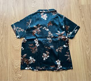 Pijama floral verde S